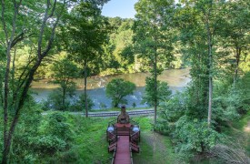 Stunning River Views and Outdoor Deck Area The River's Edge | Cabin Rentals of Georgia | Stunning River Views and Outdoor Deck