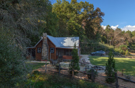 Cherokee Sunrise on Noontootla Creek | Cabin Rentals of Georgia | Farmhouse Exterior