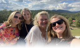Ladies Trip in Blue Ridge with Mountain Scene in Background
